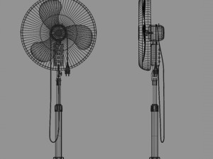 floor fan multicolor Modelo 3D