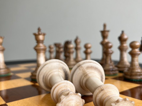 Luxury Chess Set The French Warrior 3D Print Model