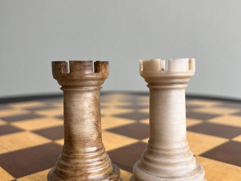 Luxury Chess Set The French Warrior 3D Print Model