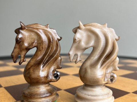 Luxury Chess Set The French Warrior 3D Print Model