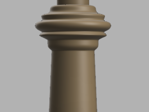 Luxury Chess Set The French Warrior 3D Print Model