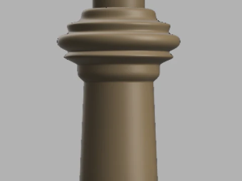 Luxury Chess Set The French Warrior 3D Print Model