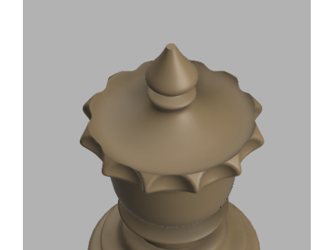 Luxury Chess Set The French Warrior 3D Print Model