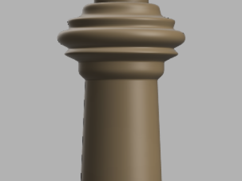 Luxury Chess Set The French Warrior 3D Print Model