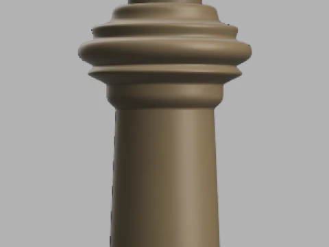 Luxury Chess Set The French Warrior 3D Print Model