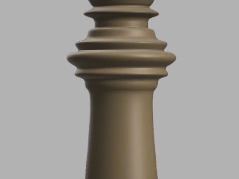 Luxury Chess Set The French Warrior 3D Print Model