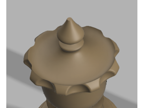 Luxury Chess Set The French Warrior 3D Print Model