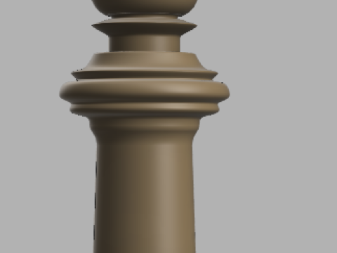 Luxury Chess Set The French Warrior 3D Print Model