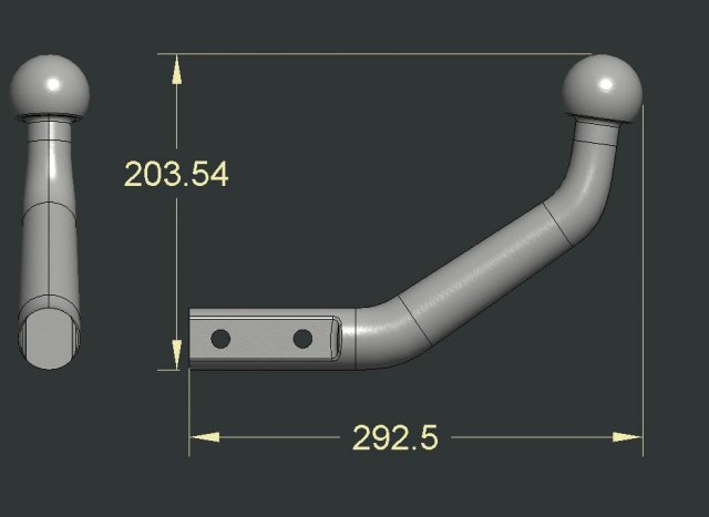 car hitch 3D Print Model .c4d .max .obj .3ds .fbx .stl .blend