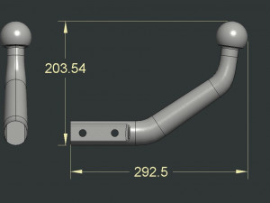 car hitch Model Cetak 3D