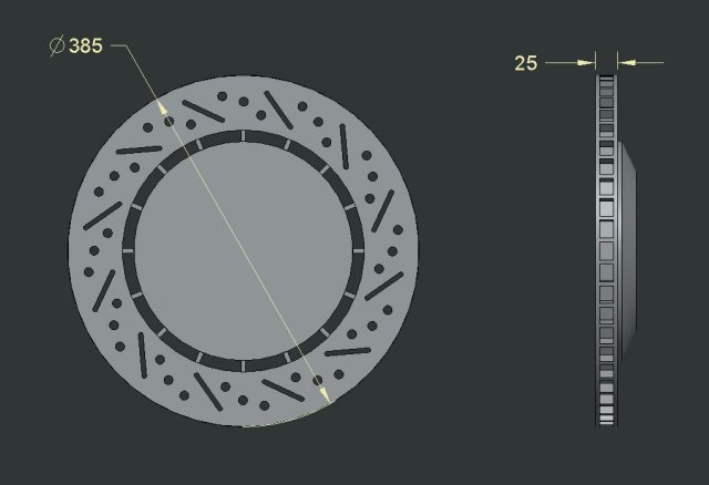 disc brake Modelo de Impressão 3D .c4d .max .obj .3ds .fbx .stl .blend 