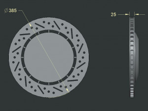 disc brake Modelo de impresión 3D