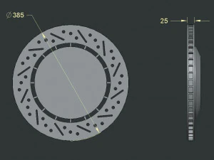 дискове гальмо 3D Принт Модель