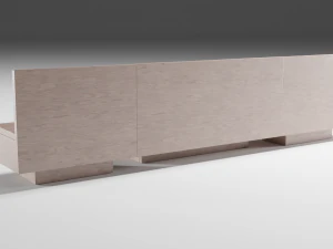 modern wooden bed 3D Model