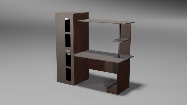 modern wooden table 3Dモデル .c4d .max .obj .3ds .fbx .stl .blend 