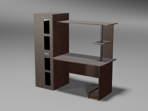 modern wooden table 3D 模型