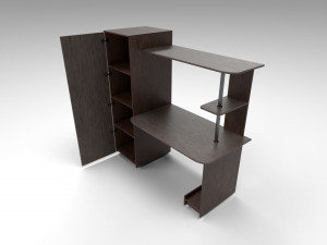 modern wooden table 3Dモデル