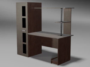 modern wooden table 3D Model
