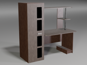 modern wooden table 3Dモデル