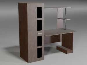 modern wooden table 3D Model