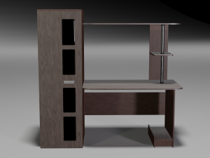 modern wooden table 3Dモデル
