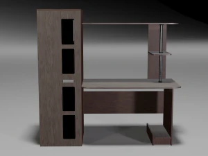 modern wooden table 3D Model