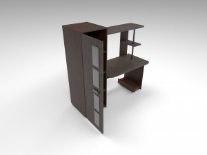 modern wooden table 3Dモデル