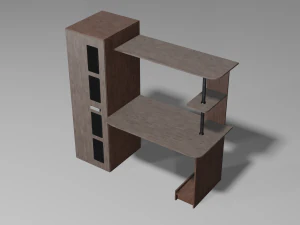 modern wooden table 3D Model