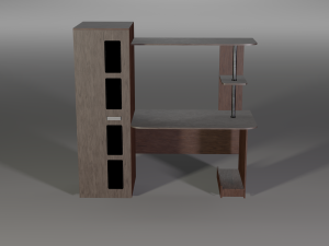 modern wooden table 3Dモデル