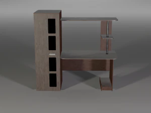 modern wooden table 3D Model