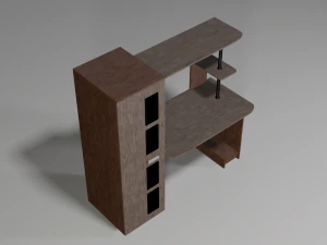 modern wooden table 3D Model