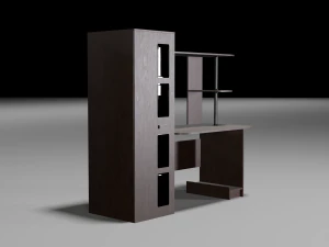 modern wooden table 3D Model