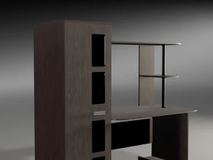 modern wooden table 3D Model