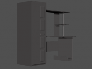 modern wooden table 3Dモデル