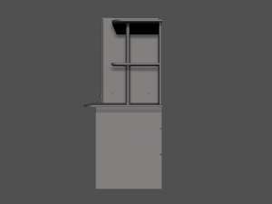 modern wooden table 3Dモデル