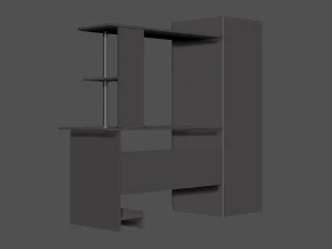 modern wooden table 3D Model