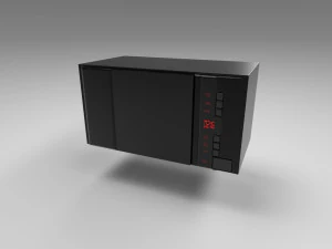 modern wooden table 3D Model