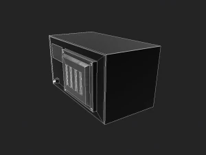modern wooden table 3D Model