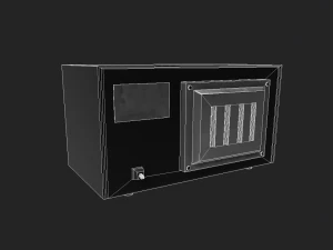 modern wooden table 3D Model