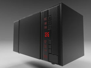 modern wooden table 3D Model