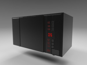 modern microwave oven 3D 模型