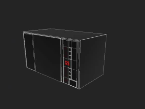 modern microwave oven 3D Model