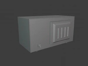 modern microwave oven 3D Model