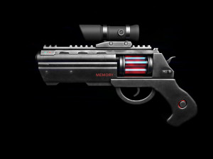 futuristic revolver 3Dモデル