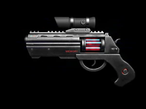 futuristic revolver 3D Model
