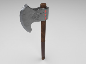 fantasy viking axe 3D 模型