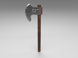 fantasy viking axe 3D मॉडल