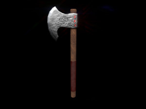 fantasy viking axe 3D मॉडल