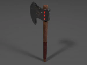 fantasy viking axe 3D Model