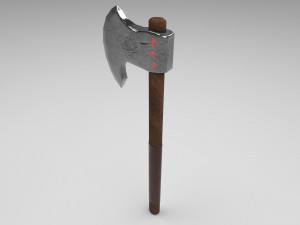 fantasy viking axe 3D मॉडल